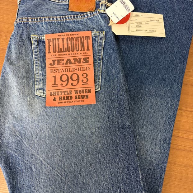 풀카운트 다트포드 1101 34사이즈 미착용 새제품