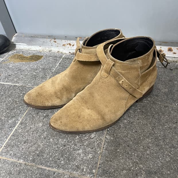 Saint Laurent Mid Cut Boots Camel