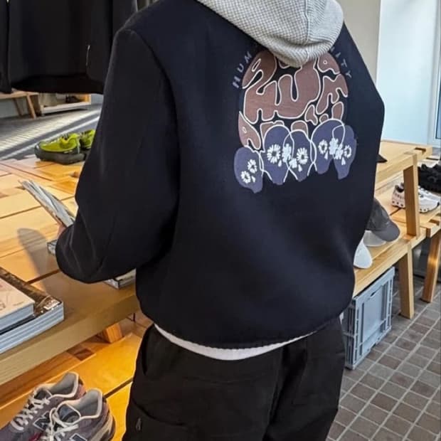 999HUMANITY 휴머니티 헤비 울 블루종 자켓 네이비 2