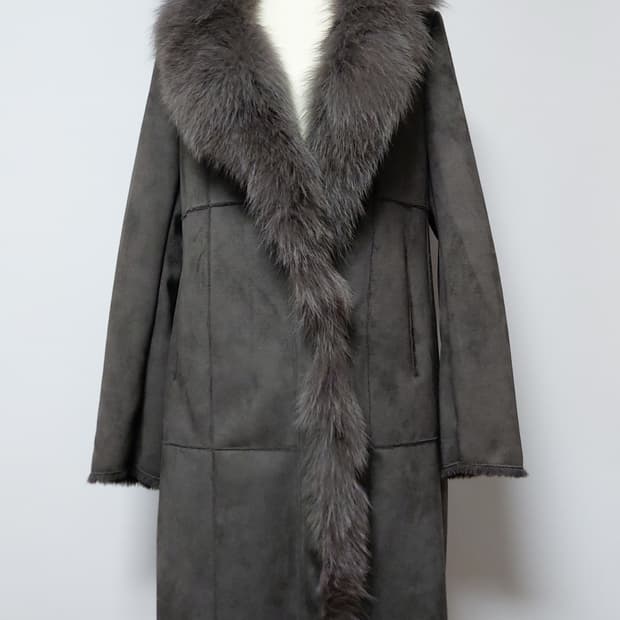 세인트 밀 리얼 폭스 퍼 무스탕 코트 (55)