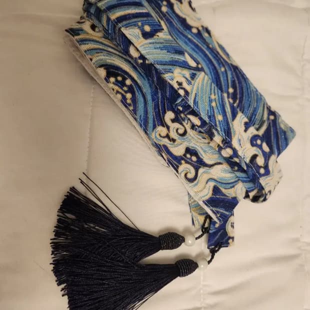 빈티지 동양풍 패션 허리띠 (파도무늬)