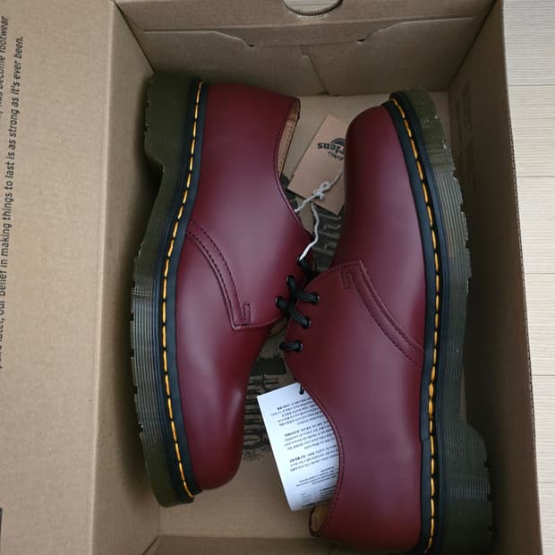 닥터마틴 1461 스무스 레더 체리 레드 280