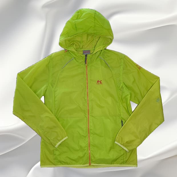 Kolping 콜핑 남여공용 라임색 경량 후드 바람막이 95