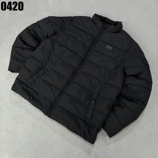 Jeep 지프 블랙 패딩 점퍼 XL