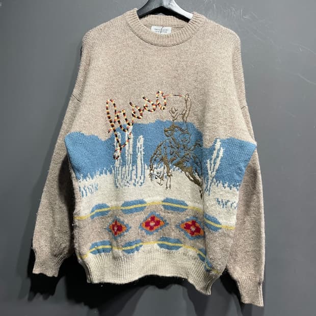 베네통 시그니처 니트