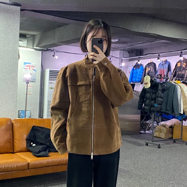 라퍼지스토어 스웨이드 브라운 자켓 B3503
