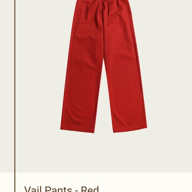 리본빛 vail pants red(지금품절)