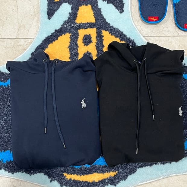 폴로 더블니트 후드티 