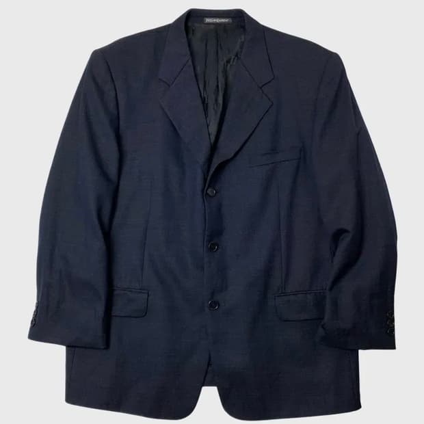 (42R) 입생로랑 네이비 울 블레이저 자켓