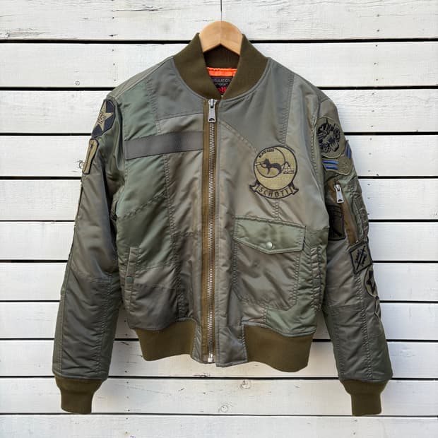 Schott 쇼트 패치워크 Ma-1 자켓