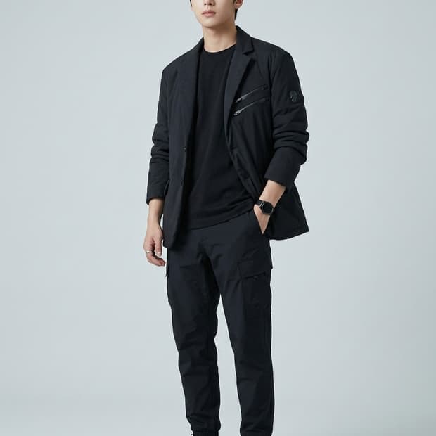 AMAZINGCRE 어메이징크리 구스다운 패딩 블레이저 자켓