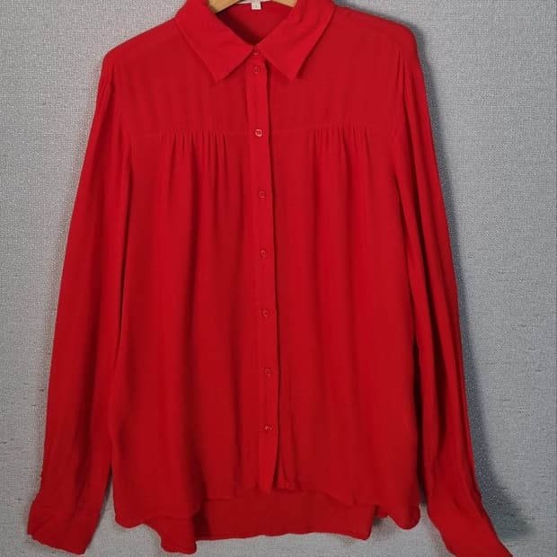 1사이즈) Maje 마쥬 레드 셔츠 블라우스