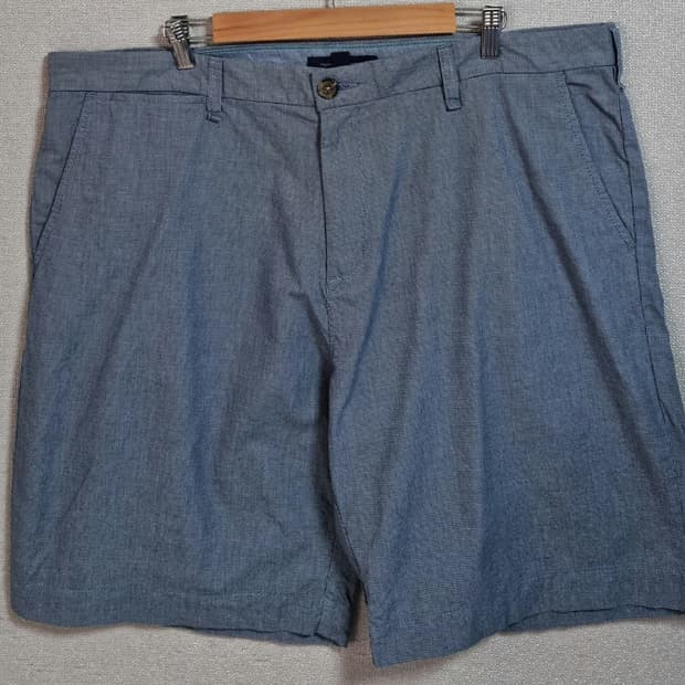 빅사이즈 42인치) 타미힐피거 네이비 체크 코튼 반바지