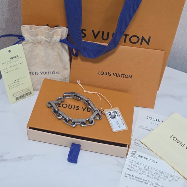 [새상품급] 루이비통 버질아블로 모노그램 팔찌 M Size