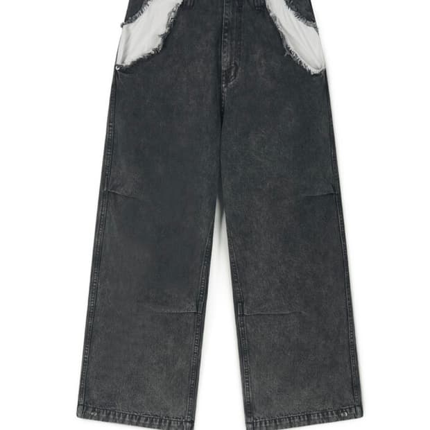 샵페어리 데님 팬츠 블랙 / m 