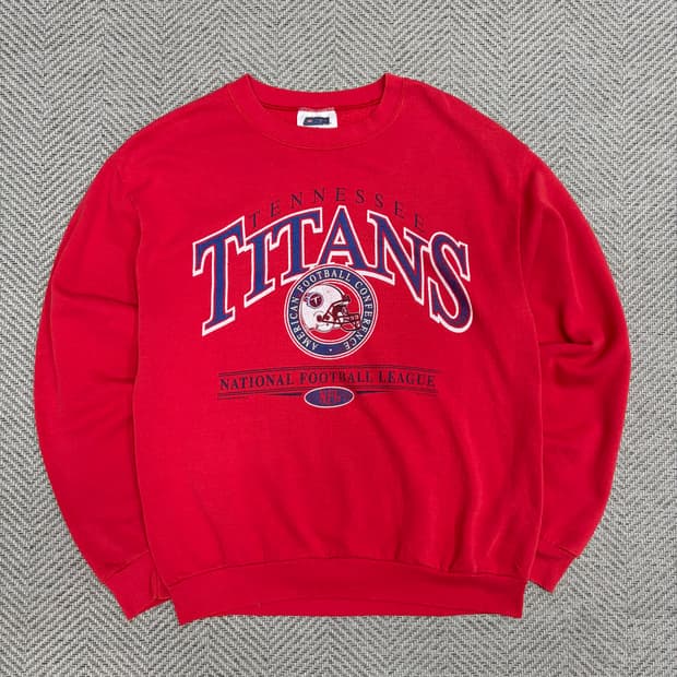 90s made in usa 테네시 타이탄스 NFL 스웻셔츠 v1203