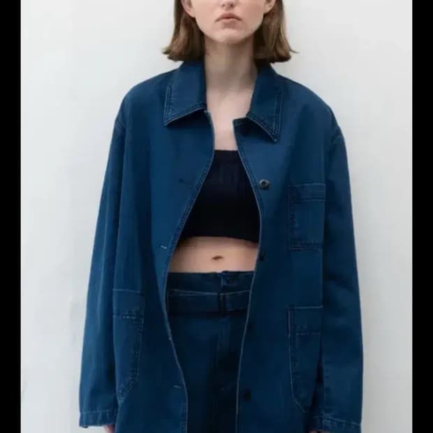 모노하 데님 워크자켓