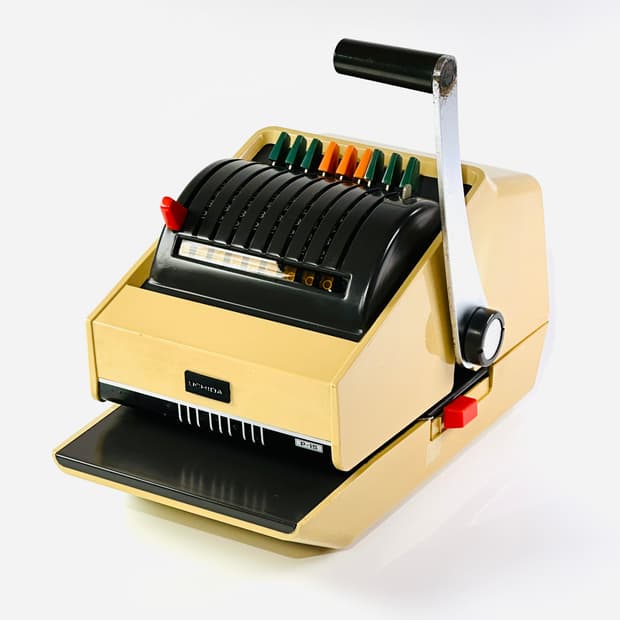 일본 빈티지 UCHIDA P-15 Check Writer 수표 작성기