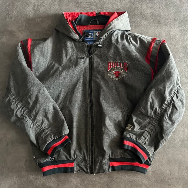 00s 스타터 NBA 시카고 불스 후드 자켓