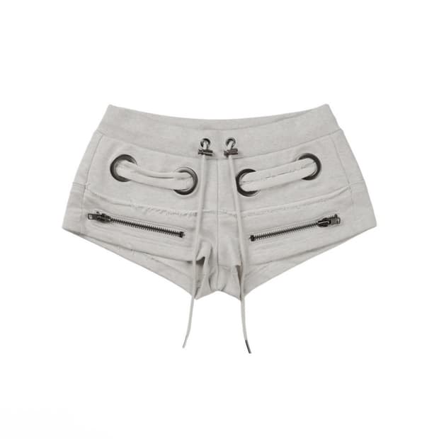 bonienkiye 스터드 아일렛 숏팬츠 마이크로 팬츠 보니앤키예
