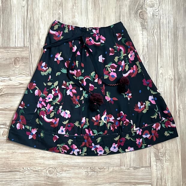Sonia rykiel 플라워 로브 스커트