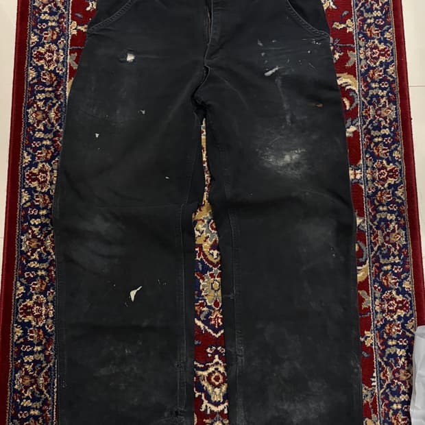 [B11] 빈티지 칼하트 싱글니 카펜터 블랙 덩가리핏 32x32