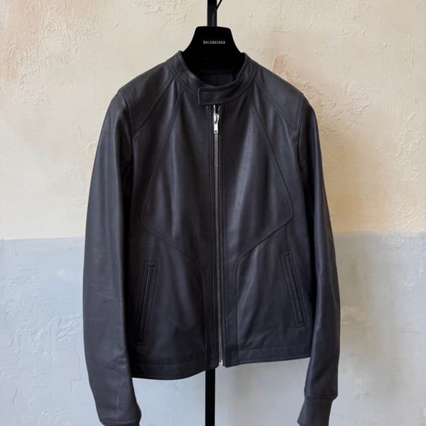 19SS 릭오웬스 인타르시아 레더 자켓 52 사이즈