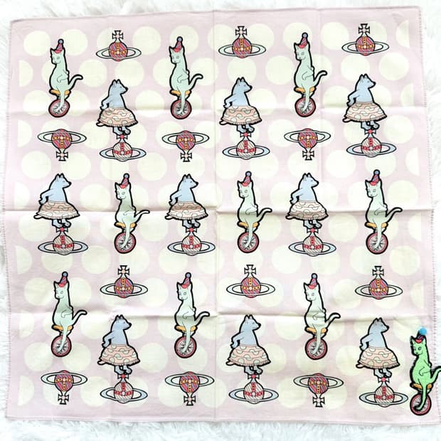 Vivienne Westwood 비비안 웨스트우드 미니스카프 손수건 퍼플