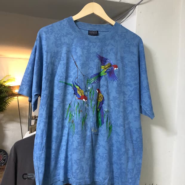 Aussie Themes Austrails bird blue tee