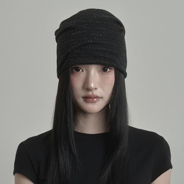 Metal Sheer Beanie (black)
