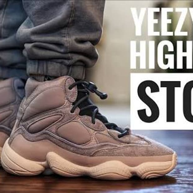 아디다스 이지 500 하이 미스트 스톤 부츠