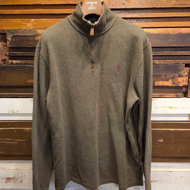 폴로랄프로렌 짚업 스웻