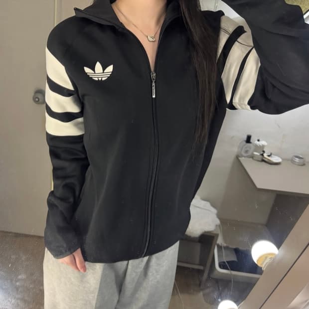 아디다스 구파이어버드 삼선배색 블랙 트랙탑 져지 🤍🖤