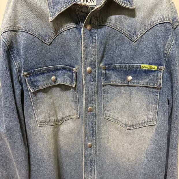 에프터프레이 데님셔츠 L (새상품)