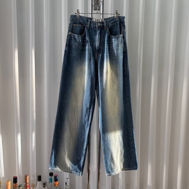 [S]세터 SATUR 와이드 워시드 데님 팬츠