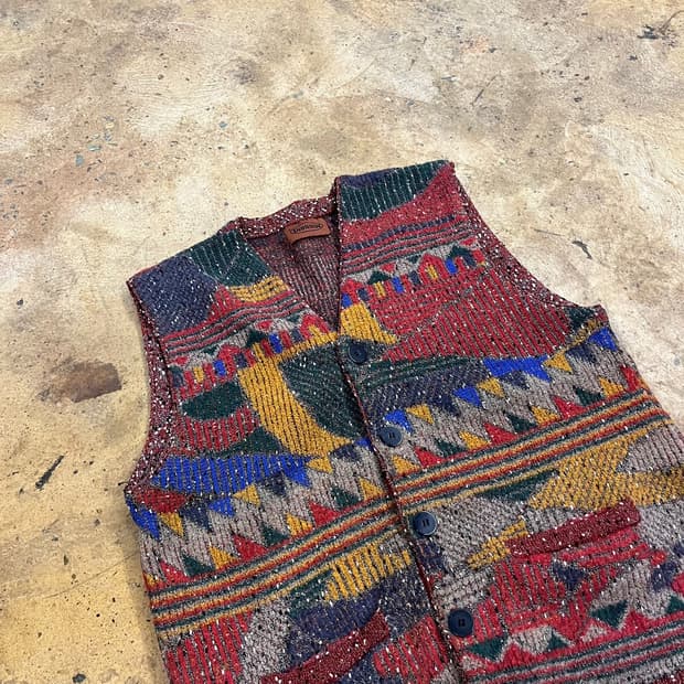 [정품] 미쏘니 패턴 니트 조끼 베스트 b16