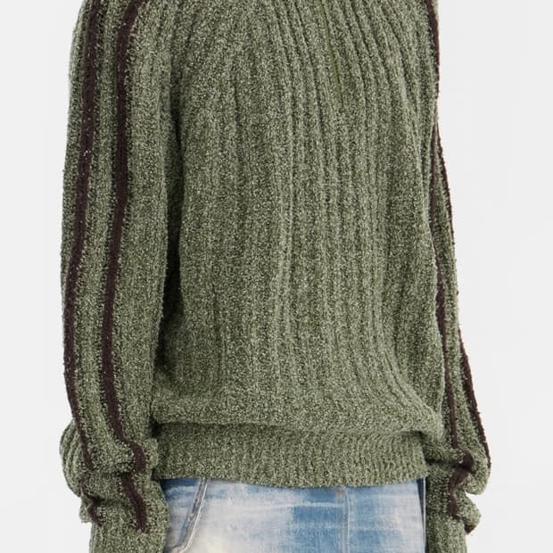 오픈와이와이 하프집업 니트 open yy