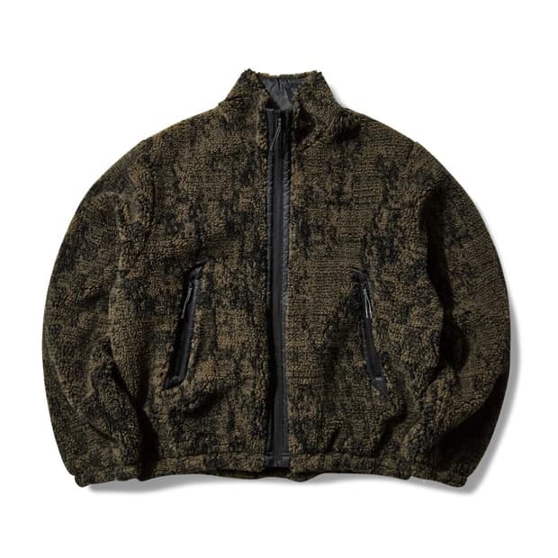 [M] 로아 Ewe 퍼리 자켓 올리브