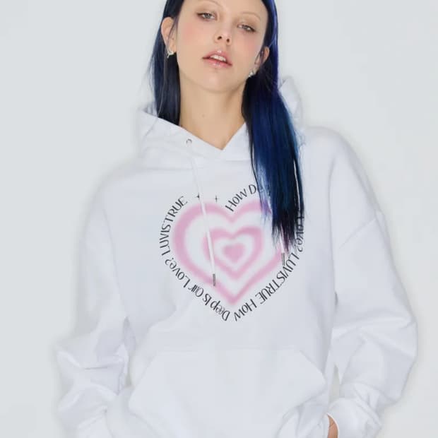 택포) 러브이즈트루 후디 TWINKLE HOODIE(WHITE)