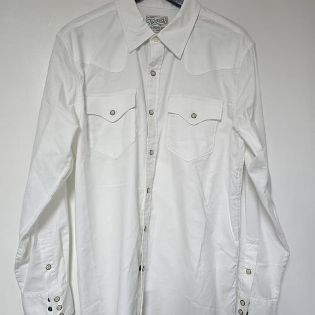 테코바스(Tecovas) 웨스턴 셔츠 화이트