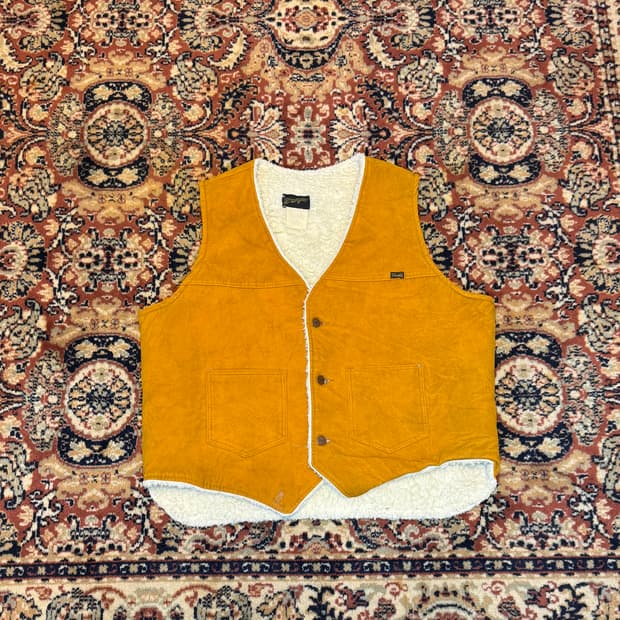 80~90's USA빈티지 랭글러 쉐르파 베스트 "XL"