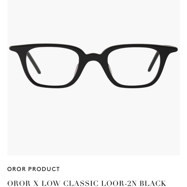 로우클래식 오르오르 안경 oror