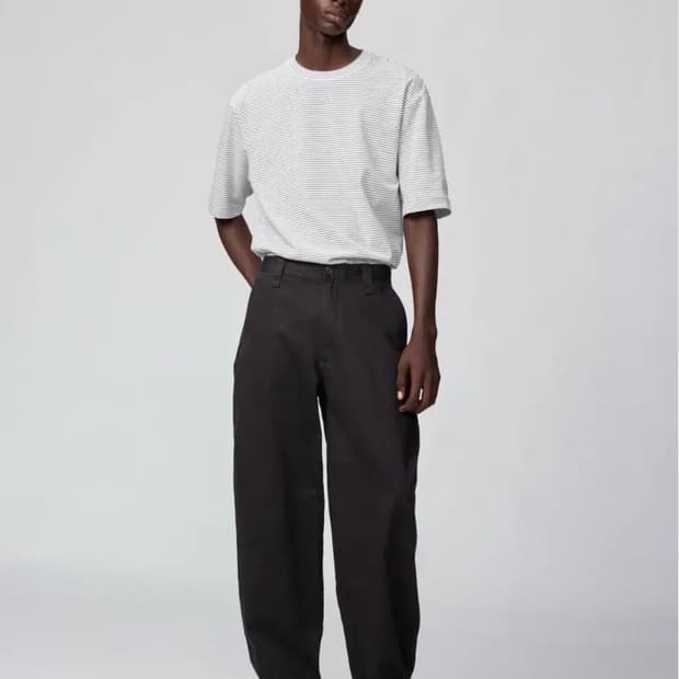 [73] 유니클로 U 블랙 와이드 치노팬츠 긴기장