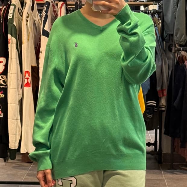 [NO.9] 폴로 긴팔 니트 그린
