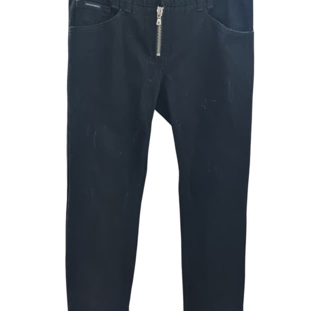 돌체앤가바나 블랙 데님 팬츠 48