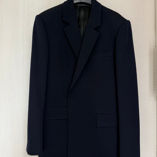 (48,48) 24fw 준지 울 셋업 네이비