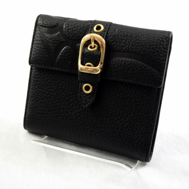 비비안 웨스트우드 트라이 버클 가죽 지갑