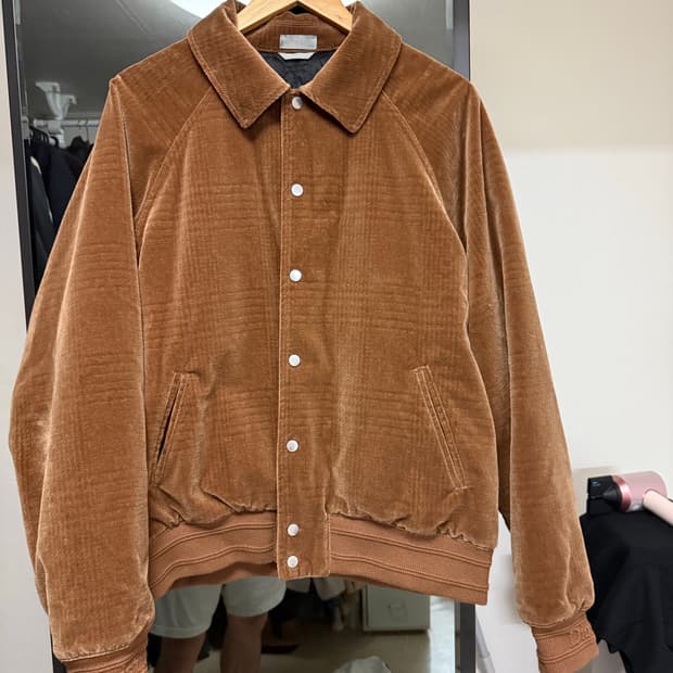디올 23fw 브라운 블루종자켓 52(105)