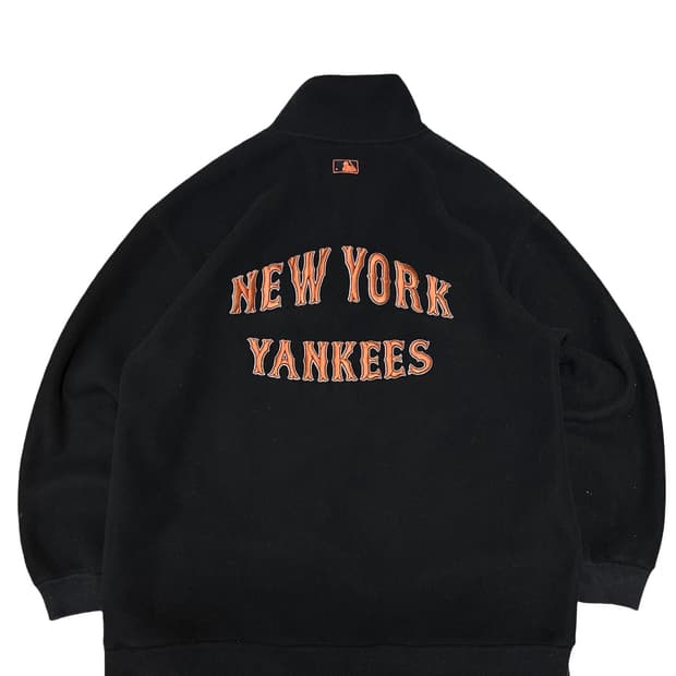 MLB 뉴욕 양키스 반집업 플리스