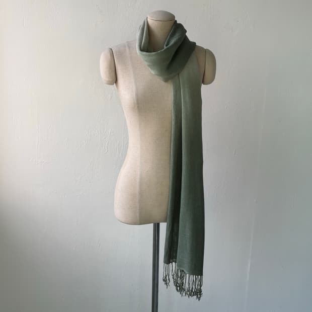 그린 그리데이션 스카프 머플러